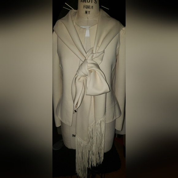 Ralph Lauren Purple label wool bias cut handmade fitted cream jacket - Picture 2 of 16